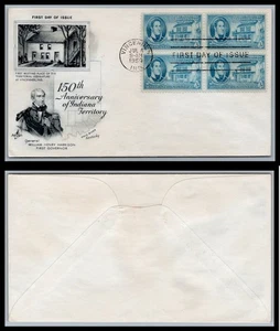 US FDC # 996 3c Indiana Territory  ArtCraft block S.Cancel 1950, 0a1751 - Picture 1 of 1
