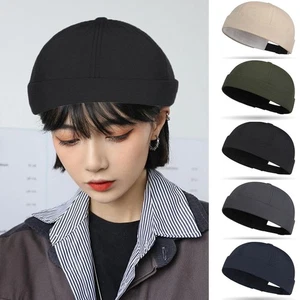 Dome Melon Cap Brimless Hat Landlord Hat Hip Hop Caps Short Capsfashion @ - Picture 1 of 16