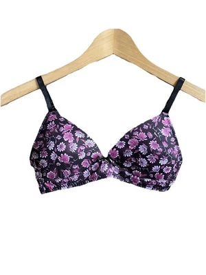 Floral levemente acolchoado Nicole Miller tamanho 32A sem fio - Imagem 1 de 4