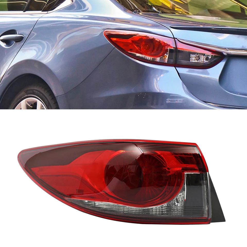 Halogen Tail Light Left Driver Side Outer Rear Lamp For 2014-2017 Mazda 6 - Image 1 of 4