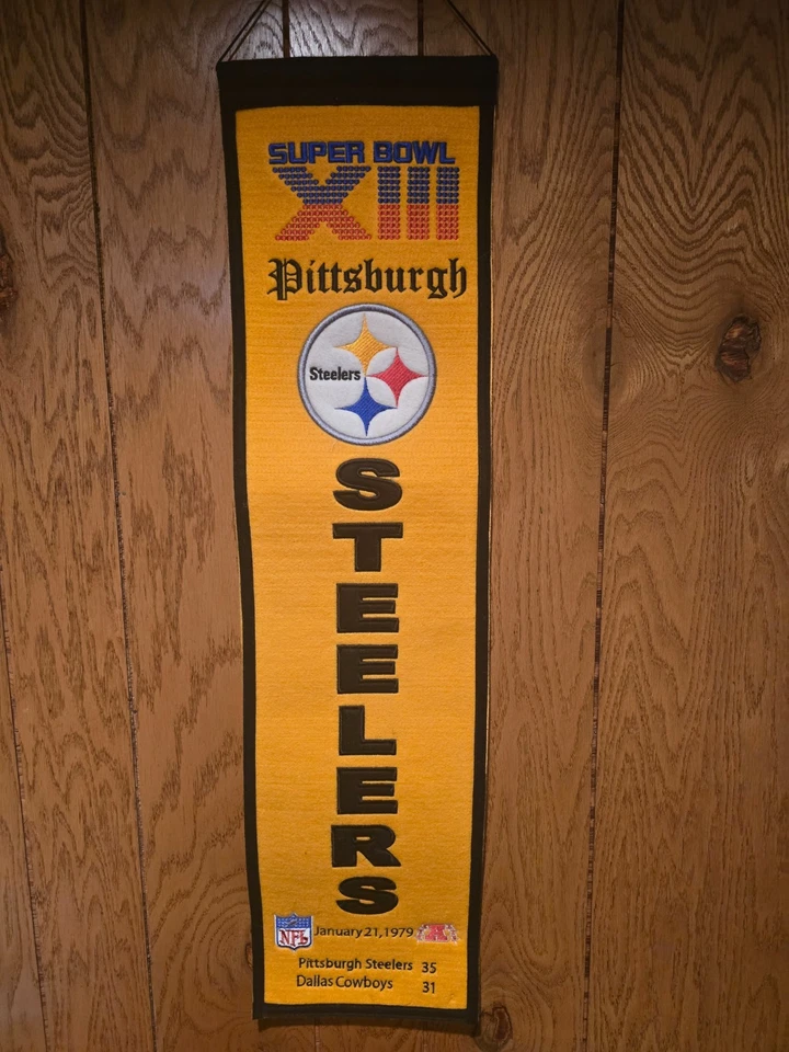 Pittsburgh Steelers Banner Superbowl XIII vs. Dallas Cowboys - Image 1 of 1