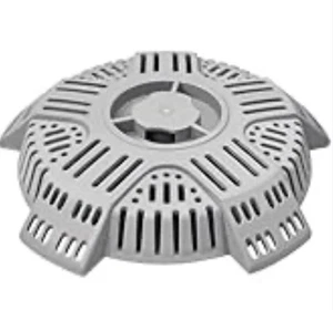 NEU Ablaufabdeckung Outdoor 10,7 Zoll zweilagiger Schmutzschutz für Sturmabläufe GRAU - Bild 1 von 2