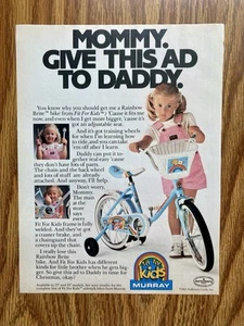 Vintage Magazin Werbung Murray Fit For Kids Bike 1984, Rainbow Brite Basket Banana - Bild 1 von 4