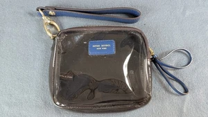Henri Bendel New York klar grau Kunststoff Handgelenktasche Tasche Leder Details - Bild 1 von 6