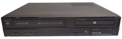 Daewoo DRVT-43 DVD VCR Video Recorder Combo Player Black Tested with Faults - Image 1 of 4