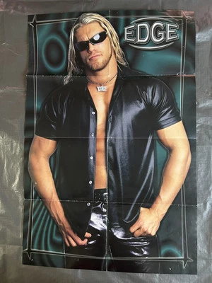 Póster de Torrie Wilson & Edge (2 caras) WWF (32x21) de colección Y2K WWE Wrestling Foto 1 de 4