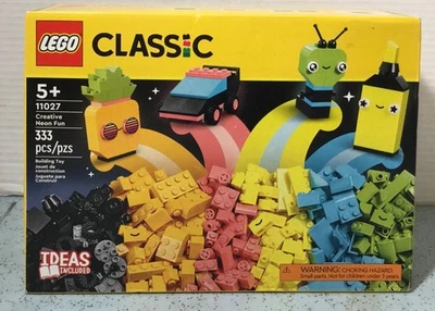 2023 LEGO CLASSICS SET# 11027-CREATIVE NEON FUN 333PCS NEON YELLOW BRIGHT ORANGE - Image 1 of 4
