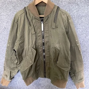G-Star Raw Jacket Mens Size M Army Green Full Zip Military Cargo Pockets F001 - Picture 1 of 13