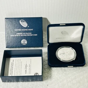 Lingotes de prueba de $1 dólar US Silver Eagle 2016 W 1 oz caja original/certificado de autenticidad. - Imagen 1 de 5