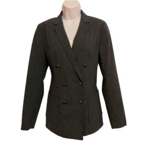 Gap | Chaqueta Blazer Gris Mezcla Lana Ligera Doble Pecho 6 Botones Talla 4 - Imagen 1 de 12