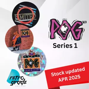 World POG Federation: Series 1 (WPF) UK POGs Pogman - Various - No.1 - No.70 - Bild 1 von 68