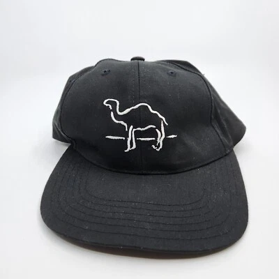 Gorra de béisbol vintage años 90 camel sombrero cigarrillos Snapback negra astilla bordada Foto 1 de 4