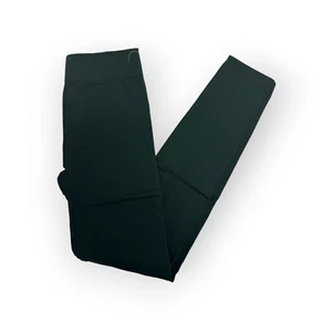2er-Pack Damen Fleece gestreifte Yoga-Leggings Einheitsgröße Paket NEU Hunter grün - Bild 1 von 2