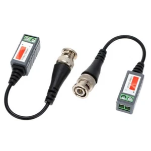 Video Male BNC CAT5 Connector Cable Camera Video Balun Transceivers Transceiver - Zdjęcie 1 z 12