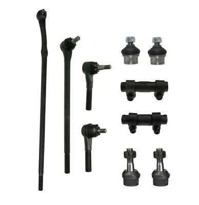 10Pc Front Up Lower Ball Joints Tie Rod Ends For 4WD Ford F-150 Bronco 1980-1996 - Image 1 of 4