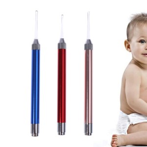 1Pcs Ear Wax Remover LED Flashlight Tweezer Earpick Curette Cleaner Ear Clea~L3