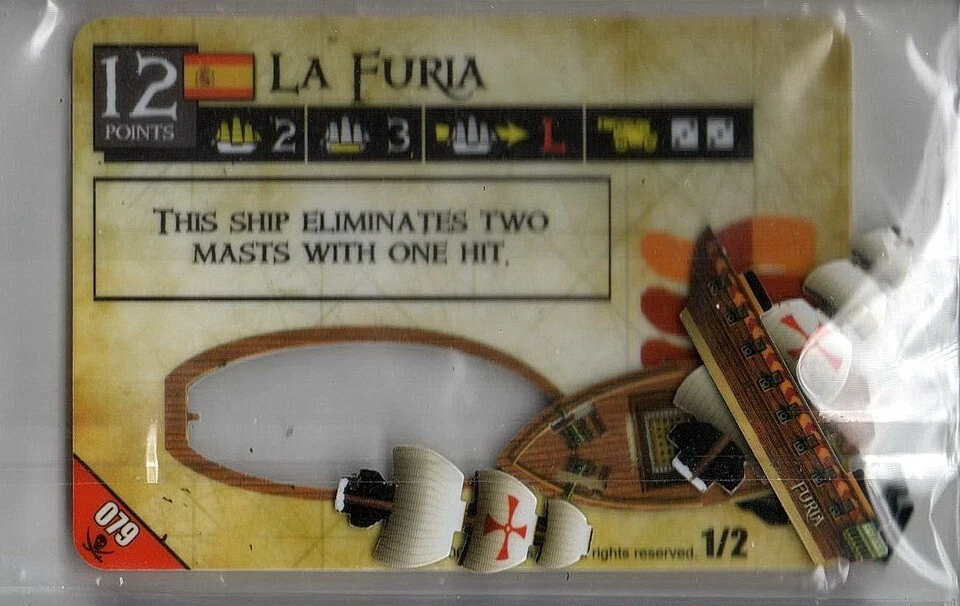 Wizkids Pirates Pocketmodel - La Furia PotSMU-079 C - Image 1 of 1