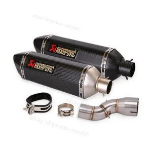 Silenciador sistema de escape tubo medio negro para motocicleta Honda CBR1000RR 2017-2025 - Imagen 1 de 12