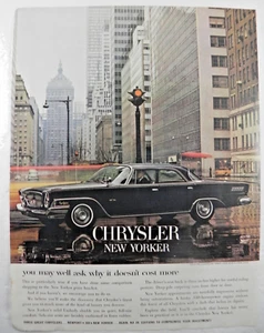 1962 Chrysler New Yorker Print Ad ~ Chrysler's Finest ~ 340 H.P. ~ Luxury - Picture 1 of 7