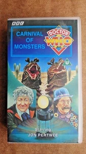 Doctor Who: Carnival Of Monsters (VHS, 1995 ) - John Pertwee, Inc 3 RARE CARDS - Picture 1 of 7