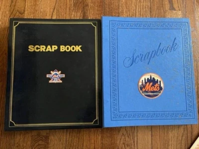 1986 Mets Newspaper Scrapbooks, WS Program, Gary Carter photo and More! - Image 1 of 4
