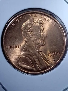 1994 Denver Lincoln Cent With Doubled Die Reverse And Obverse!! Blazing - Picture 1 of 7