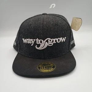 Cappello Snap Back Canapa Alpina Nuovo con etichette Edizione Limitata Raro Modo Per Coltivare Lana Cannabis Nuovo - Foto 1 di 8