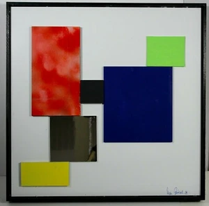 Escultura Relieve Geometría Constructiva Formas Max Gerhard Arte Concreto Firmado - Imagen 1 de 7