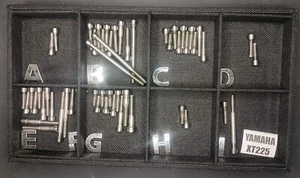 Yamaha XT225 Serow XT  225 Polished Stainless Engine Bolt Set! - Picture 1 of 4