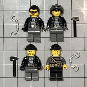 LEGO CITY Robbers Crooks Minifigs & Accessories Lot Of 4 C4 59 - Picture 1 of 2
