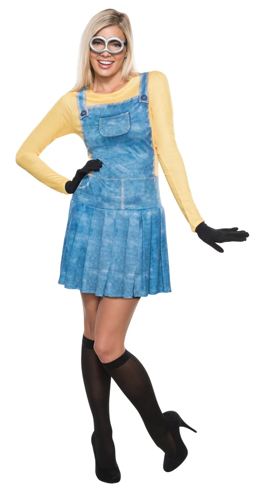 Minion Adulto Mujer Disfraz Vestido Despicable Me Halloween Rubíes Foto 1 de 1