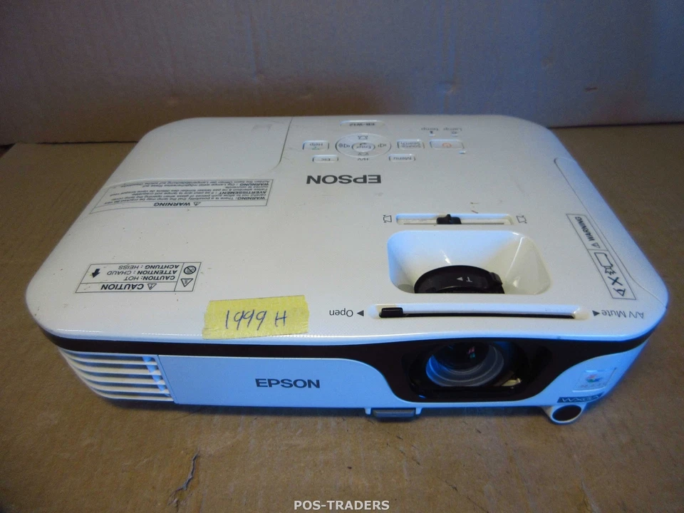 Epson EB-W12 Projector Beamer WXGA 2800 LUMENS HDMI 3LCD- No remote - 1999 HOURS - Bild 1 von 3