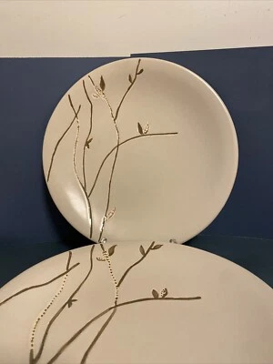 4 Urban Garden Dinner plates Embossed, Excellent Set of 4 JCPenney’s Home E.C. - Image 1 of 4