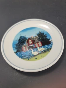 Villeroy & Boch 2 Weißgänse rot Haus Bone China Germany handbemalt 5 1/2" - Bild 1 von 5