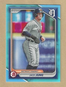 2024 Bowman Jace Jung SKY BLUE Border Parallel #BP-5 Tigers #'d 414/499 - Bild 1 von 2