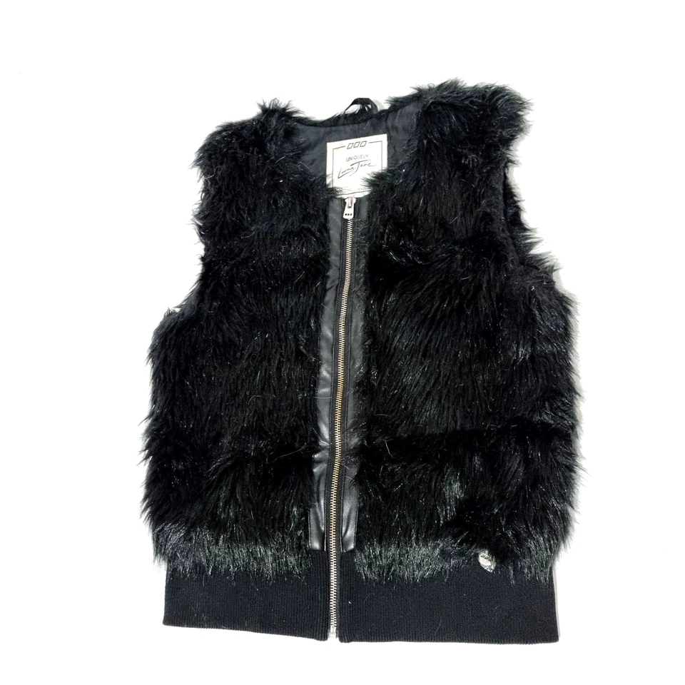 Lorna Jane Chaleco de Piel Sintética Chaqueta Negro Cremallera Completa Sin Mangas Mujer Talla XS Foto 1 de 4