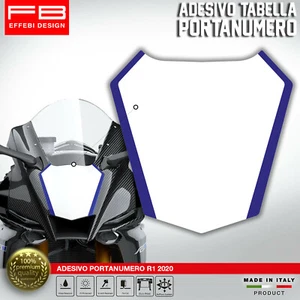 Adesivo Stickers Tabella Portanumero Compatibile Yamaha R1 2020-2021 YEC RACING - Imagen 1 de 1