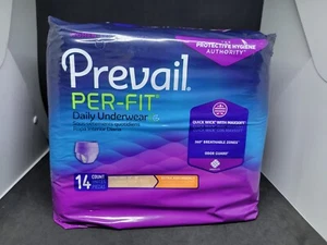 Prevail Per-Fit XLarge (58"-68") Daily Underwear 14 Count Protective Hygiene - Picture 1 of 9