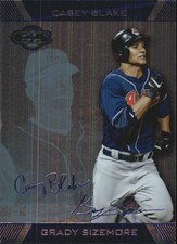 2007 Topps Co-Signers Silver Blue Indians Card #59B Grady Sizemore w/Casey Blake