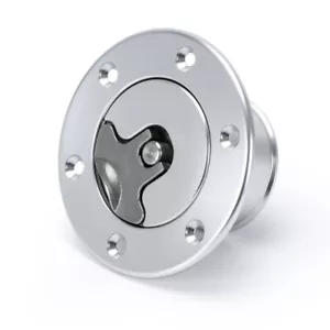 Billet Fuel Filler Neck Pop-Up Fuel Cell Gas Cap Flush Mount 6 Hole Universal - Picture 1 of 15