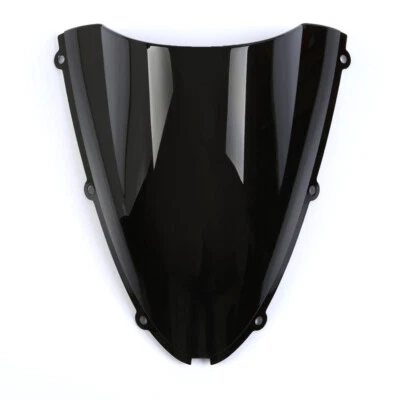 黑色挡风玻璃挡风玻璃 ABS 适用于川崎忍者 ZX6R 2005 - 2008 ZX-10R 06-07 — 第 1/4 张图片