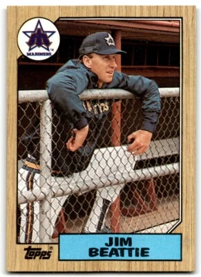 1987 Topps Jim Beattie Seattle Mariners #117 - Image 1 of 2