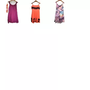 Vestido para mujer talla M de seda sin mangas camisola espagueti sin mangas selección variada - Imagen 1 de 14