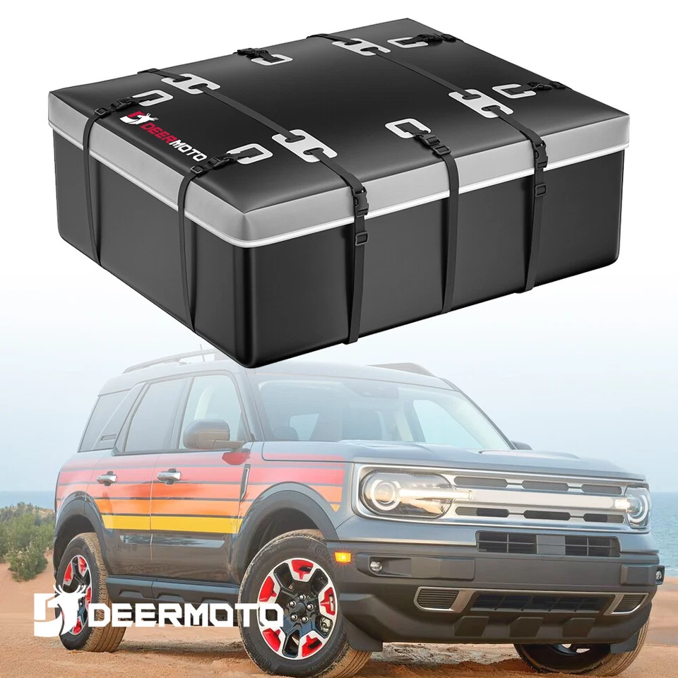 DEERMOTO 21 Cubic Feet Roof Top Cargo Carrier Bag Storage For Ford Bronco Sport - Image 1 of 4