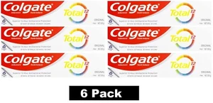 6 x Colgate Total Original 12 Antibacterial Toothpaste, 200g, Brand New - Picture 1 of 8