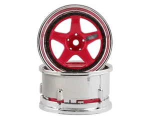 DS Element 5 Spoke Drift Wheels Pink Face/Chrome Lip/Black (2) (AO) DSCDE024 - Bild 1 von 2