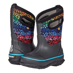 Bogs Kinder Classic Rainbow Mädchen wasserdicht isoliert Gummistiefel - Bild 1 von 2