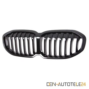 KÜHLERGRILL EINZELSTEG NIEREN GRILL PASST FÜR BMW 1ER F40 GLÄZEND SCHWARZ - Bild 1 von 6