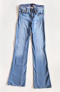 Genetic Denim The Cypress Ultra Low Rise Flared Denim Jeans Women's Size 24 - Picture 1 of 9