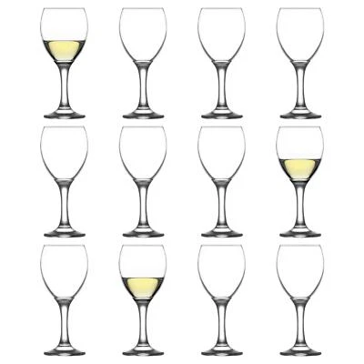 12x LAV 245ml Empire White Wine Glasses Party Cocktail Drinking Glass Goblet Set